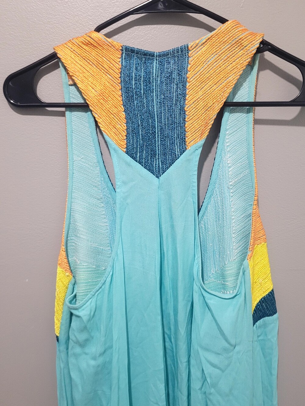 Mara Hoffman $378 Multi Colired Embroired Flowy Maxi Dress Sz M - Picture 5 of 7